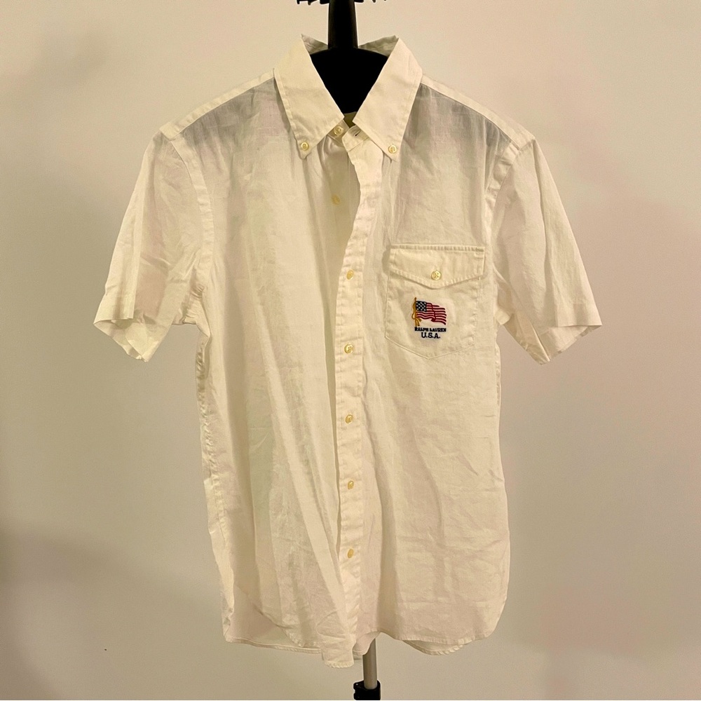 Ralph Lauren Men Summer Slim-fit Shirt (White)